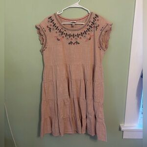 Knox Rose Blush Embroidered Dress